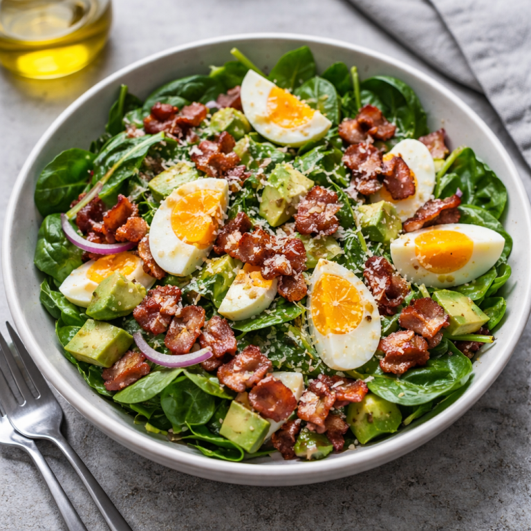 Knuspriger Speck-Ei-Salat