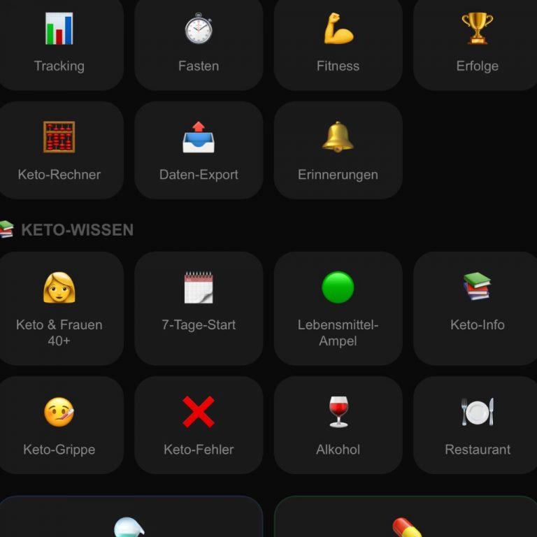 VitaKeto App – Keto Rezepte und Tracking